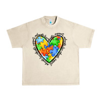 Sandshell autism heart Urban Heavy Tee - JahusDesignShop
