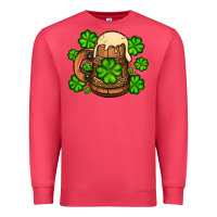 Cardinal St. Patrick's Beer and shamrock Premium Sweatshirt - OliviaCreatesArt