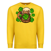 Lemon St. Patrick's Beer and shamrock Premium Sweatshirt - OliviaCreatesArt