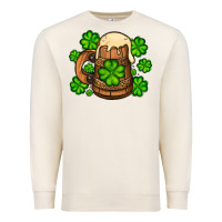 Sandshell St. Patrick's Beer and shamrock Premium Sweatshirt - OliviaCreatesArt