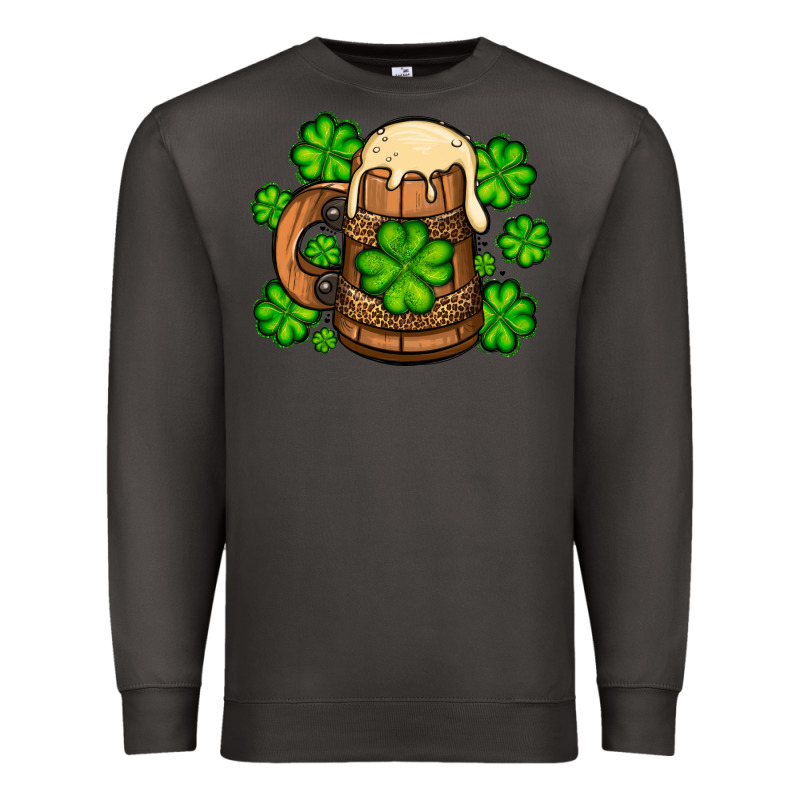 St. Patrick's Beer And Shamrock Premium Sweatshirt by OliviaCreatesArt | Teevron