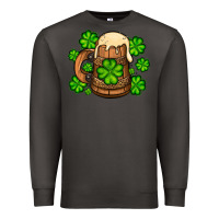 Smoke St. Patrick's Beer and shamrock Premium Sweatshirt - OliviaCreatesArt