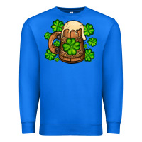 True Royal St. Patrick's Beer and shamrock Premium Sweatshirt - OliviaCreatesArt