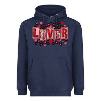 Navy Valentine's Day lover Heavyweight Hoodie - FaDigitalArtStudio