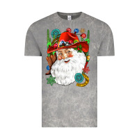Cloud Rock Cowboy Santa Vintage Tee - NancyCooperArtShop