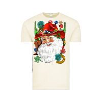 Vintage Arctic Cowboy Santa Vintage Tee - NancyCooperArtShop