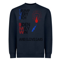 Navy trump biden cars Heavyweight Sweatshirt - Bettercallsaul