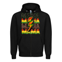 Black juneteenth mama Zipper Hoodie - CowGirlArtShop