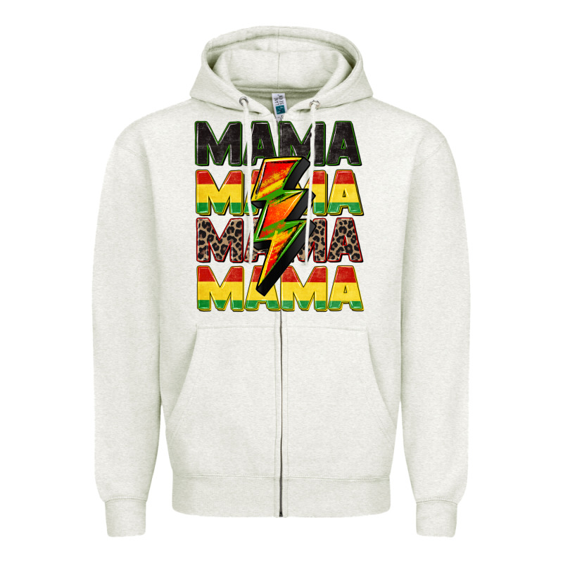 Juneteenth Mama Zipper Hoodie by CowGirlArtShop | Teevron