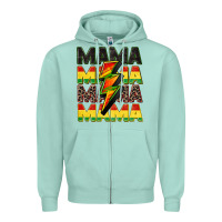 Seafoam juneteenth mama Zipper Hoodie - CowGirlArtShop
