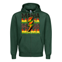 Sports Green juneteenth mama Zipper Hoodie - CowGirlArtShop