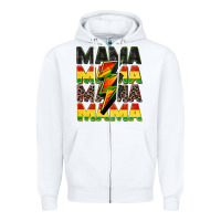 White juneteenth mama Zipper Hoodie - CowGirlArtShop