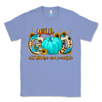 Colony Blue with god all things are possible Classic Tee - MaliasSmallBusiness