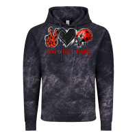 Cloud Black Peace Love Ladybug Vintage Hoodie - Jasminsmagicworld
