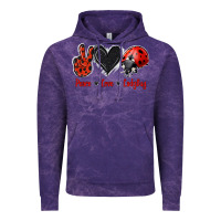 Cloud Purple Peace Love Ladybug Vintage Hoodie - Jasminsmagicworld