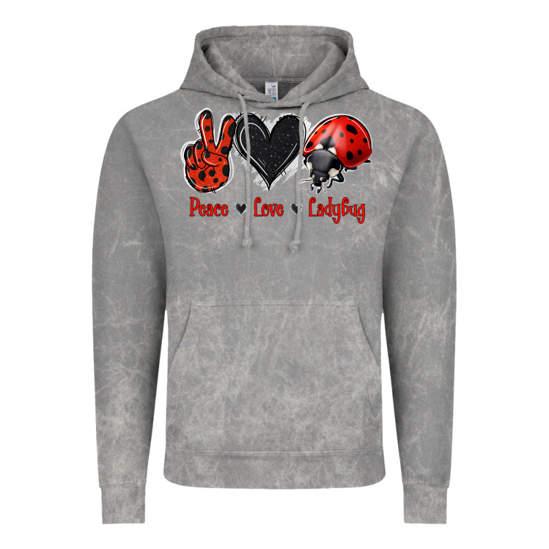 Peace Love Ladybug Vintage Hoodie by Jasminsmagicworld | Teevron