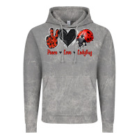 Cloud Rock Peace Love Ladybug Vintage Hoodie - Jasminsmagicworld