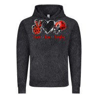 Vintage Black Peace Love Ladybug Vintage Hoodie - Jasminsmagicworld