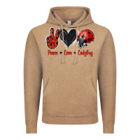 Vintage Coffee Peace Love Ladybug Vintage Hoodie - Jasminsmagicworld