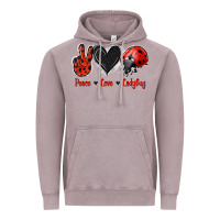 Vintage Zinc Peace Love Ladybug Vintage Hoodie - Jasminsmagicworld