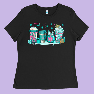 Winter Christmas Tree Cakes Coffee Ladies Tee Designed By Jasminsmagicworld