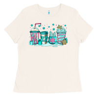 Bone winter Christmas tree cakes coffee Ladies Tee - Jasminsmagicworld