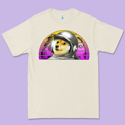 Dogecoin To The Mars Premium Tee Designed By Jasminsmagicworld