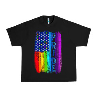 Black Pride LGBTQ+ American Flag Urban Heavy Tee - BundleAndBundleShop