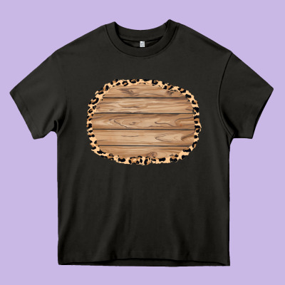 Wood And Leopard Background 3200x2400 Heavy Core Tee Designed By Adodesignshop
