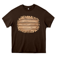 Chocolate Brown wood and leopard background 3200x2400 Heavy Core Tee - AdoDesignShop