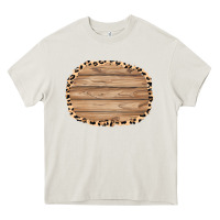 Cream wood and leopard background 3200x2400 Heavy Core Tee - AdoDesignShop