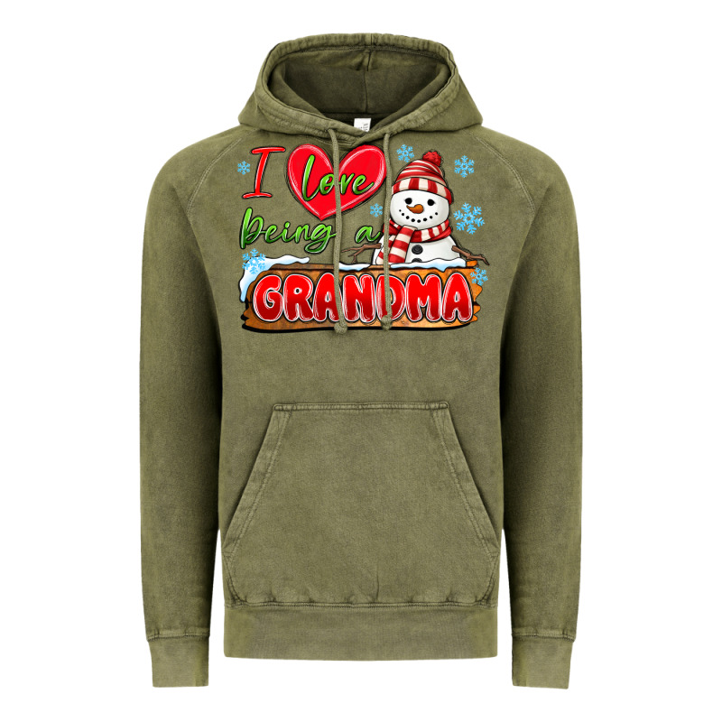 I Love Being A Grandma Vintage Hoodie by MaliasSmallBusiness | Teevron