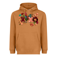 Meerkat Rooster Valentine's Day xoxo Heavyweight Hoodie - FaDigitalArtStudio