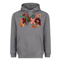Storm Rooster Valentine's Day xoxo Heavyweight Hoodie - FaDigitalArtStudio