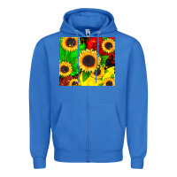True Royal juneteenth sunflowers Zipper Hoodie - CowGirlArtShop