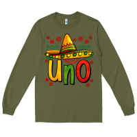 Army Green uno my first mexican birthday Long Sleeve Tee - Jasminsmagicworld
