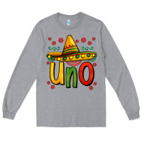Heather Grey uno my first mexican birthday Long Sleeve Tee - Jasminsmagicworld