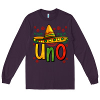 Plum uno my first mexican birthday Long Sleeve Tee - Jasminsmagicworld
