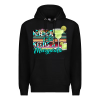 Black mama cita needs a margarita Premium Hoodie - JahusDesignShop