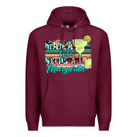 Burgundy mama cita needs a margarita Premium Hoodie - JahusDesignShop
