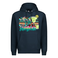 Navy mama cita needs a margarita Premium Hoodie - JahusDesignShop