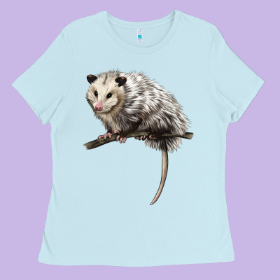 Opossum Ladies Tee Designed By Lillyallendesigns