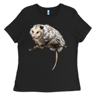 Black opossum Ladies Tee - LillyAllenDesigns