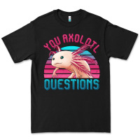 Black you axolotl questions 80's retro sunset Premium Tee - Jasminsmagicworld