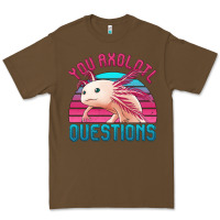 Cacao you axolotl questions 80's retro sunset Premium Tee - Jasminsmagicworld