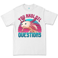 White you axolotl questions 80's retro sunset Premium Tee - Jasminsmagicworld