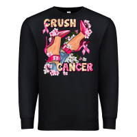 Black Crush Breast Cancer Premium Sweatshirt - FaDigitalArtStudio