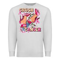 Dove Grey Crush Breast Cancer Premium Sweatshirt - FaDigitalArtStudio