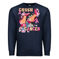 Navy Crush Breast Cancer Premium Sweatshirt - FaDigitalArtStudio