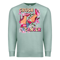 Seafoam Crush Breast Cancer Premium Sweatshirt - FaDigitalArtStudio